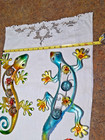 2 Metal Geckos/ Lizards 15.5"  1 Blue/1 Gold  Metal & Glass Wall Artwork w/Hooks — photo 7