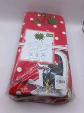 NEW POTTERY BARN KIDS THE GRINCH ORGANIC Flannel CRIB FITTED SHEET Red Dr. Seuss