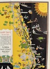 Vintage 1933 Florida East Coast Railway Pictorial Fold-Out Map-Scarce-9 By 16 — photo 2