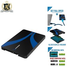 Efficient M.2 SATA SSD to 2.5 Inch Adapter - Easy Installation, Blue Color