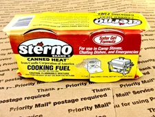 2 Pack - 14 Oz Sterno Canned Heat Cooking Fuel For Camp Stoves Survival Hunting