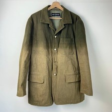 USED ISSEY MIYAKE DENIM JACKET KHAKI GRADIENT 3 ACCEPTABLE