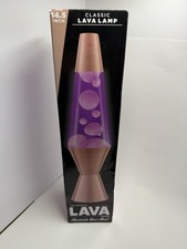 14.5" Lava Lamp Rose Gold. Pink Purple. Schylling. LAVA Brand