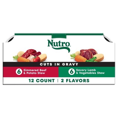 Nutro Natural Choice Cuts In Gravy Lamb Beef Variety Pack Wet Dog Food, 3.5 Oz