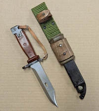 Vintage Cugir Romanian Combloc Type II Bayonet w/ Scabbard AIMS #6913