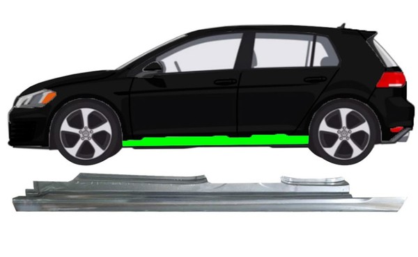 Vollschweller FüR Volkswagen Golf 7 5 TüRer 2012 – 2020 Links-image