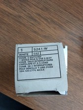 Set of 3 Leviton 5241-W 15 Amp, 120/277 Volt, Duplex Style Single-Pole/3-Way