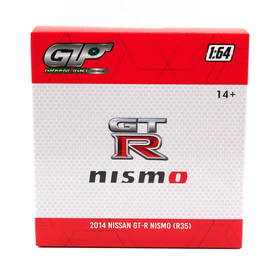 Nissan GT-R Nismo (R35) Greenlight 2014 rojo diecast 1:64 Foto 3 de 4