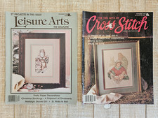 Christmas Cross Stitch Leisure Arts For the Love of Cross Stitch - LOT of 2