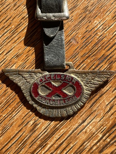 1920s Excelsior Henderson Antique Motorcycle Watch Fob Indian Harley Davidson