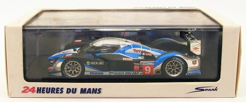 Spark 1/43 Scale 43LM09 - Peugeot 908 HDiFAP Peugeot Sport Total 1st #9 LM 2009 - Image 4 of 4