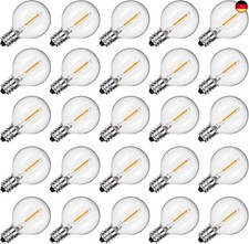 SUNSGNE G40 LED Replacement Bulbs, Pack of 25, Clear Globe Glass Bulbs, G40