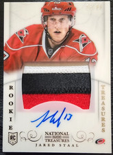 2013-14 Panini National Treasures 26/99 Jared Staal #164 RPA Rookie Patch Auto!