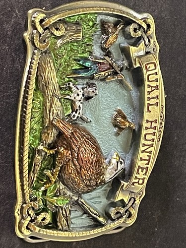 QUAIL HUNTER BELT BUCKLE! #1824 VINTAGE! RARE! GREAT AMERICAN BUCKLE CO! 1987! - Picture 16 of 20