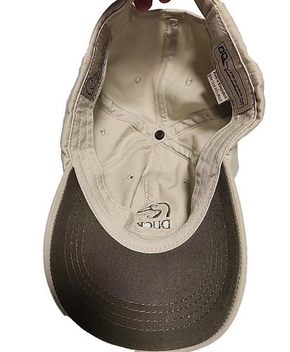 Ducks Unlimited Cap Hat Beige Outdoor Cap Strapback - Picture 3 of 5
