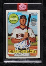 2019 43/54 David Peralta (2018 Topps Heritage High Number) Buyback Auto 08jk