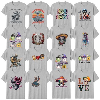 Gothic Sarkastischer Humor T-Shirt Sugar Skull Halloween Geschenk