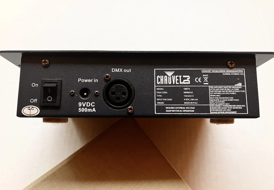 DMX controller Chauvet Obey 3 for RGB 3 Chan. light fixtures. Comes with P/S. - Image 3 of 4
