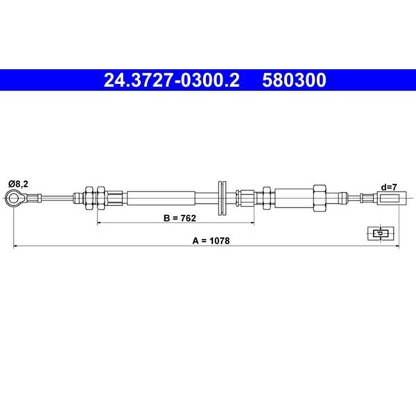 ATE 24.3727-0300.2 Seilzug, Feststellbremse-image