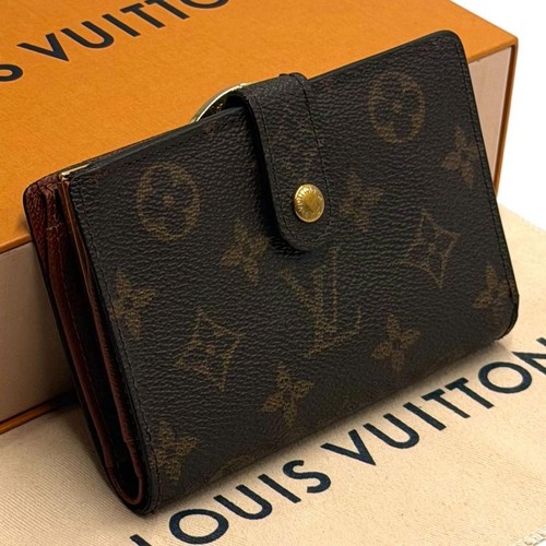 Louis Vuitton Monogram Portefeuille Viennois Brown Bifold Wallet Japan 076819