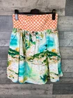 Anthropologie Celandine Strapless Tunic Dress Size Medium Checkerboard Scenic