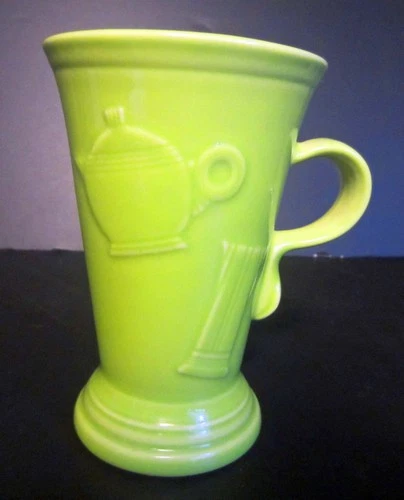 Fiesta chartreuse Pedestal Mug Fiestaware Cappuccino/Latte/Coffee Cup