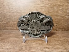 1988 Harley Davidson Belt Buckle A-88 Siskiyou USA Shield Eagles LIVE TO RIDE