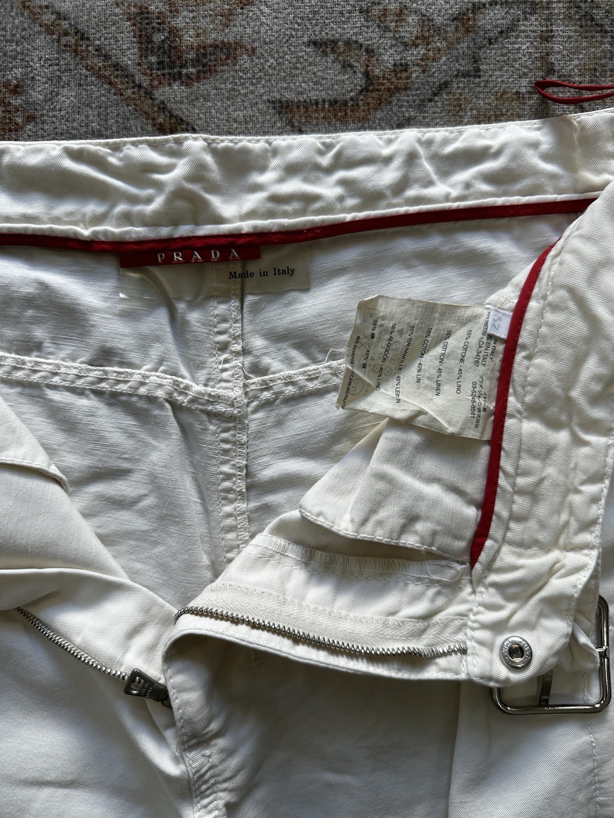 Rare Vintage Prada Biker Pants EU Size 52 - Unique Fashion Find image 7