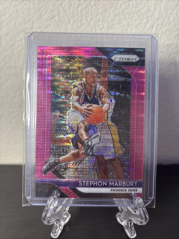 Panini Prizm Pink Pulsar Prizm 2018-19/42 Stephon Marbury #265 Foto 2 de 4