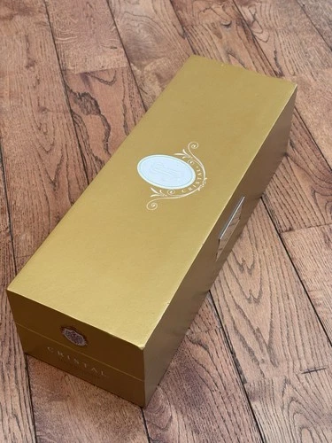Louis Roederer Champagne Cristal 2005 Empty Box Container w/ Booklet Good Latch