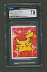 1998 Pokémon Sticker Merlin #165 Pikachu PSA CGC 10 GEM MINT