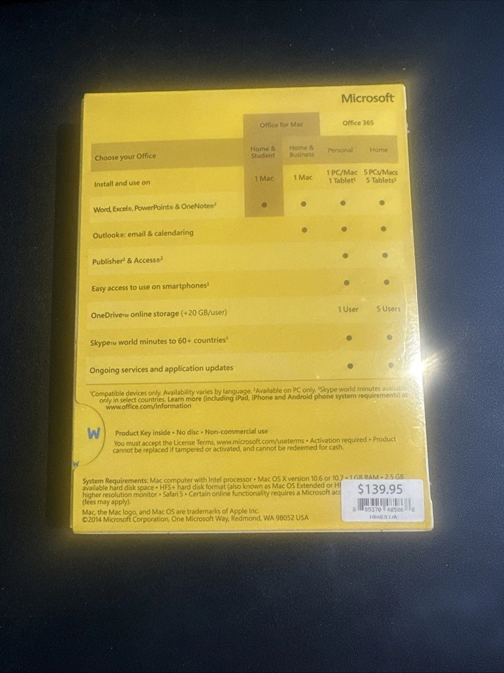 Microsoft Office 2011 for Mac Home & Student Key Card (1PC/1User) - Image 2 of 3