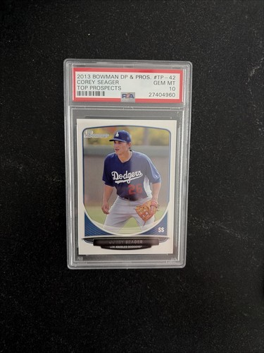 2013 Bowman Draft Picks & Prospects Corey Seager #TP-42 (RC) Dodgers PSA 10