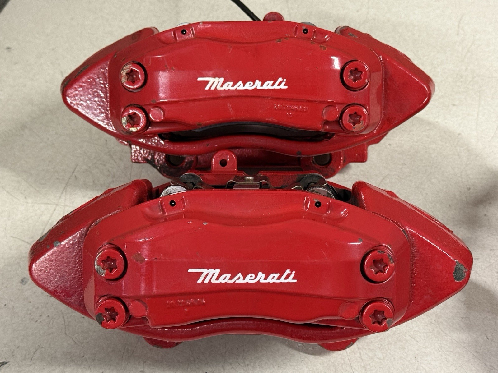 Maserati Quattroporte GranTurismo Brembo Brake Caliper Full Set Red OEM