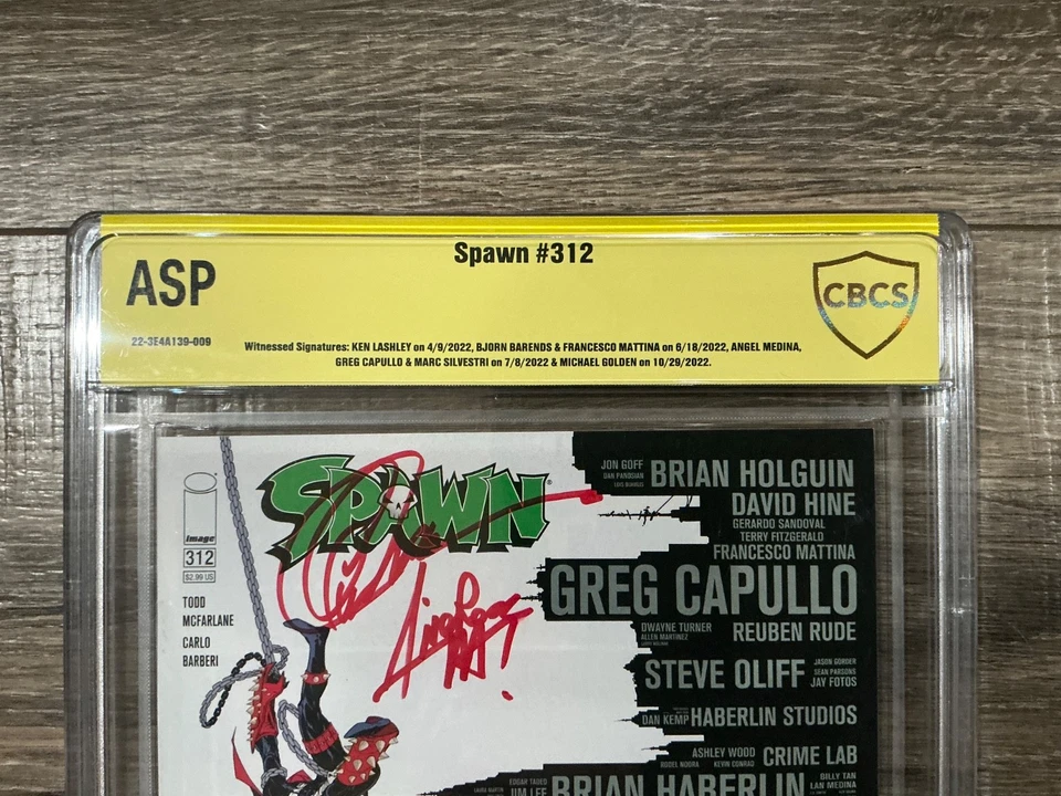 Spawn #312 CBCS ASP Skyline Variant SIGNED 7x - Image 2 of 4