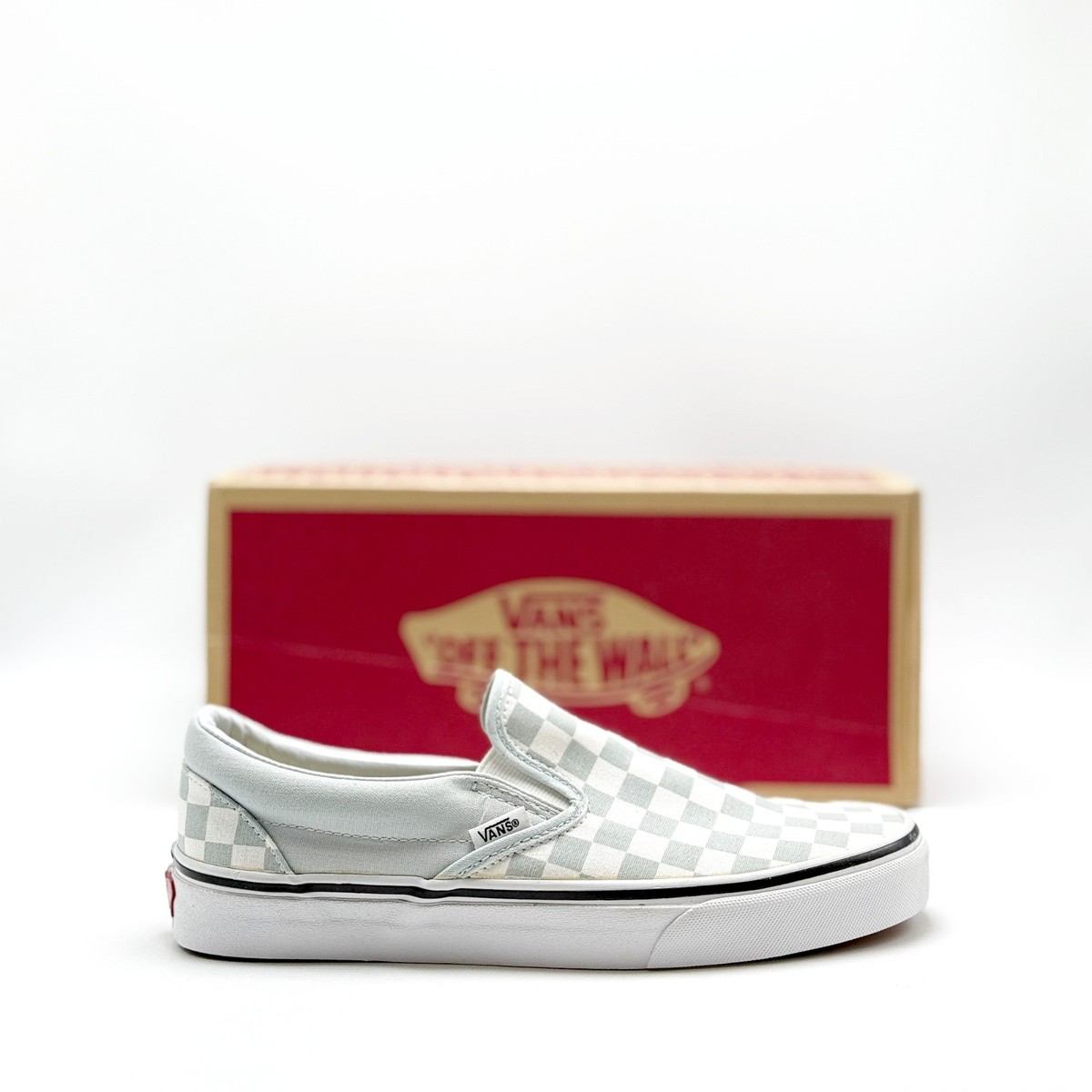 NEW* Unisex VANS CHECKERBOARD SLIP-ON BABY BLUE (VN0A38F7 QCK