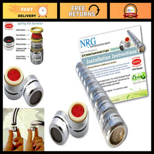 8 Pack Faucet Aerator 2.2 GPM Slotted Dual Threaded Full Stream - Plumbing Upgra
