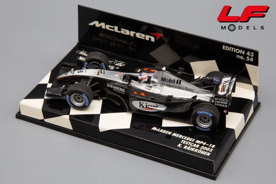 1:43 McLaren Mercedes MP4-18 Testcar 2003 K. Räikkönen - Minichamps - Immagine 2 di 3