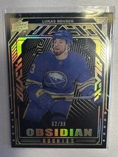 2023-24 Lukas Rousek Obsidian Rookies Upper Deck SPX[62/99][#OR-41][Sabres]