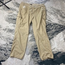 True Religion Cargo Pants Mens 38 Beige Cotton Utility Pocket Outdoor Camping