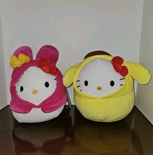 Sanrio X Squishmallow Lot Of 2 Hello Kitty My Melody Pompompurin 8.5" Plush-NEW 