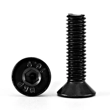 M4-0.7 X 25Mm Flat Head Hex Socket Cap Screws Countersunk Bolts, 10.9 Grade Allo