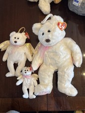 Ty Angel Bear Plush Lot of 3 Winged Bears Different Sizes w/ Tags