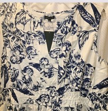 NWT Meadow Rhodes Maxi Dress 3x 100% Cotton F...