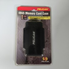 Pelican 0945 Compact Flash Memory Card Case Black Stores Up To Six Flash Cards