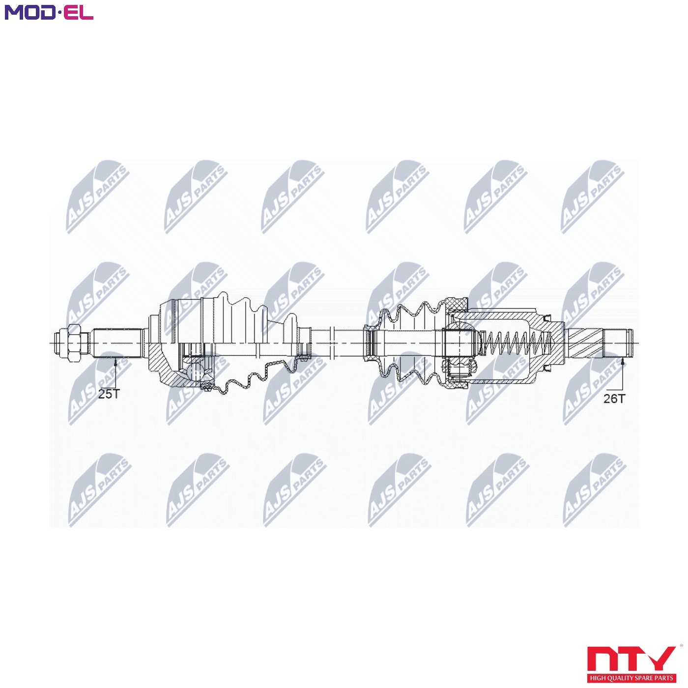NPW-RE-148 NTY Drive Shaft for RENAULT - Image 7