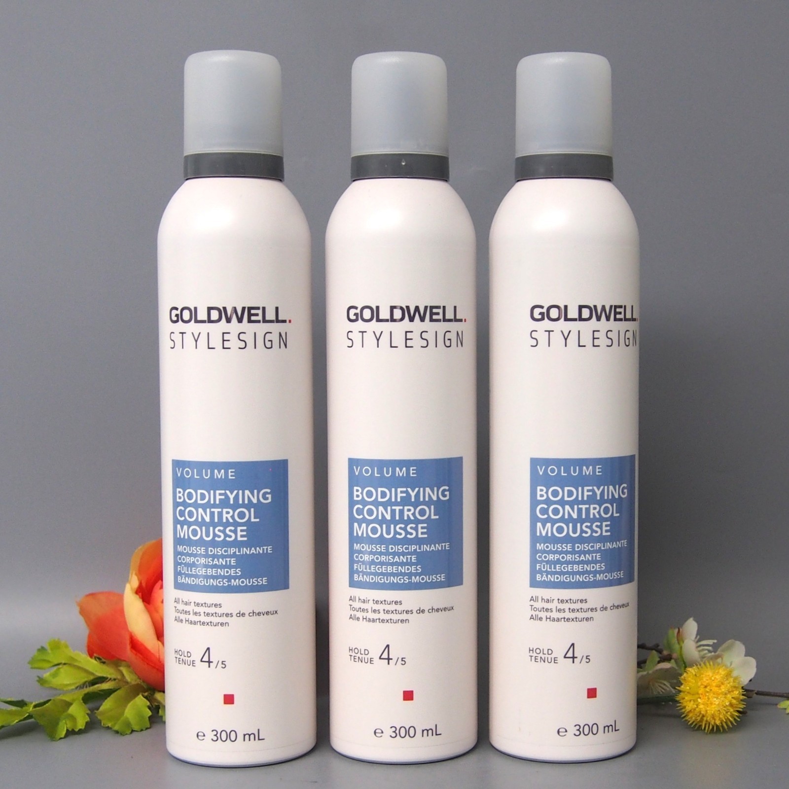 3 PACK Goldwell StyleSign Hold 45 Volume Bodifying Control Mousse 300ml 11590₽