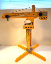 Hape Playscapes Crane Lift E3011 Yellow Wooden Construction Toy from Germany