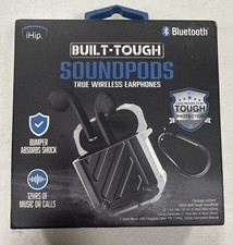 iHip SoundPods Bluetooth Earbuds Built Tough Wireless Earphones Case Sealed