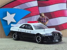 TOMICA #1 NISSAN SKYLINE GT-R (BNR34) POLICE CAR LOOSE 1/62 SCALE USA STOCK!!!